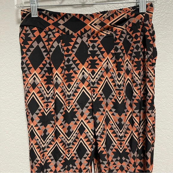 Charlotte Russe Boho Multicolor Geometric Print Elastic Waist Pants SMALL - Picture 2 of 6